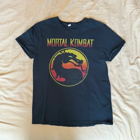 Original 90's Mortal Kombat Tee sz L - Picture 1 of 1